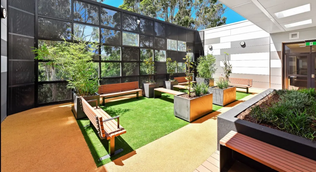 Mental Health Courtyard, Port Macquarie Base Hospital, NSW